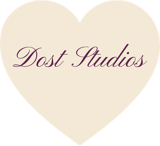 Dost Studios heart badge